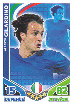Alberto Gilardino Italy 2010 World Cup Match Attax #140